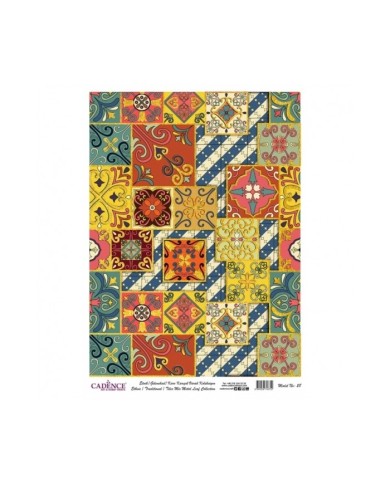 DESENLİ ALTIN VARAK PİRİNÇ DEKOPAJ 30*42 CM MODEL 028