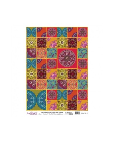 DESENLİ ALTIN VARAK PİRİNÇ DEKOPAJ 30*42 CM MODEL 029