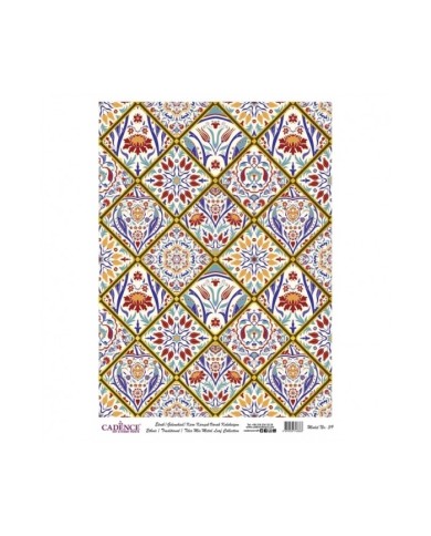 DESENLİ ALTIN VARAK PİRİNÇ DEKOPAJ 30*42 CM MODEL 039