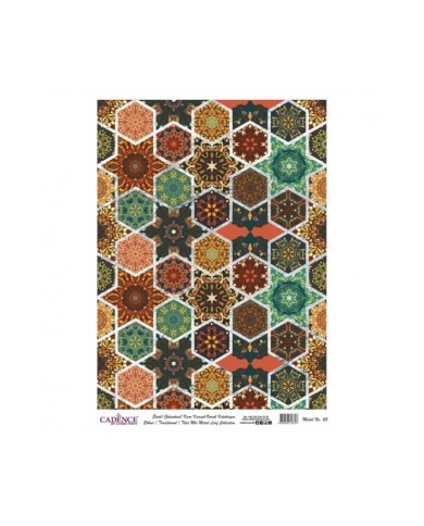 DESENLİ GÜMÜŞ VARAK PİRİNÇ DEKOPAJ 30*42 CM MODEL 023