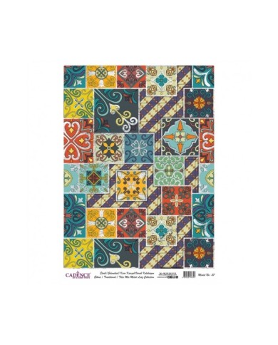 DESENLİ GÜMÜŞ VARAK PİRİNÇ DEKOPAJ 30*42 CM MODEL 027