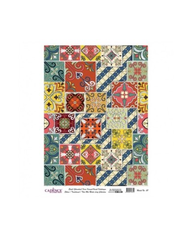 DESENLİ GÜMÜŞ VARAK PİRİNÇ DEKOPAJ 30*42 CM MODEL 028