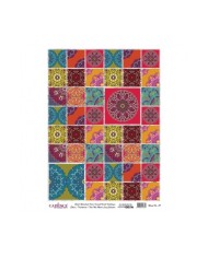 DESENLİ GÜMÜŞ VARAK PİRİNÇ DEKOPAJ 30*42 CM MODEL 029