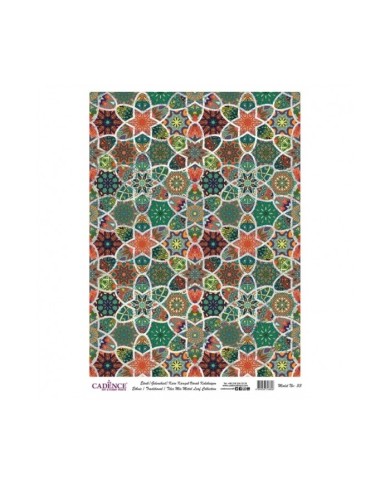 DESENLİ GÜMÜŞ VARAK PİRİNÇ DEKOPAJ 30*42 CM MODEL 033