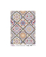 DESENLİ GÜMÜŞ VARAK PİRİNÇ DEKOPAJ 30*42 CM MODEL 038