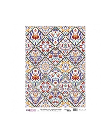 DESENLİ GÜMÜŞ VARAK PİRİNÇ DEKOPAJ 30*42 CM MODEL 039