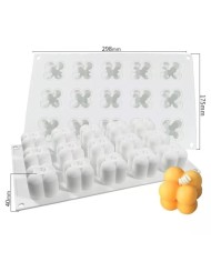 5 ADET ÇOKLU BUBBLE MUM SİLİKON KALIBI 15 Lİ KÜÇÜK BOY