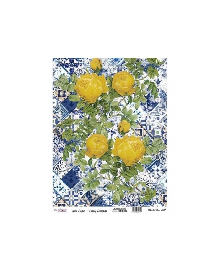 PİRİNÇ DEKOPAJ 29*42 CM MODEL 729