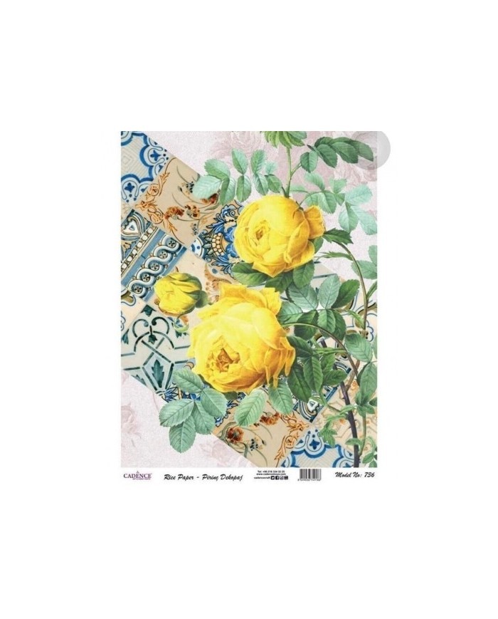 PİRİNÇ DEKOPAJ 29*42 CM MODEL 736