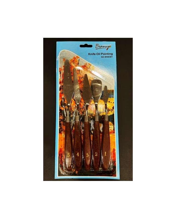 5'Lİ  METAL SPATULA SETİ