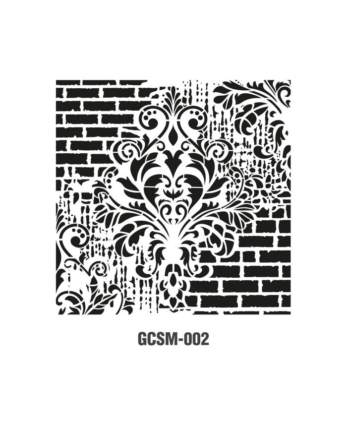 GRUNGE STENCIL MİNİ GCSM-002 25X25