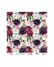 Model WFC024 Sulu Boya Çiçek Pirinç Kağıt Koleksiyonu 30x32