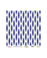 Model K033 Dünya'nın Mavi Tonları Pirinç Kağıt Dekopaj 60x62