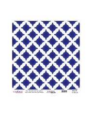 Model K035 Dünya'nın Mavi Tonları Pirinç Kağıt Dekopaj 30x32