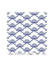 Model K039 Dünya'nın Mavi Tonları Pirinç Kağıt Dekopaj 30x32