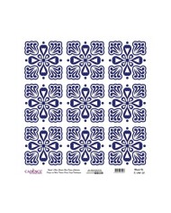 Model K044 Dünya'nın Mavi Tonları Pirinç Kağıt Dekopaj 60x62