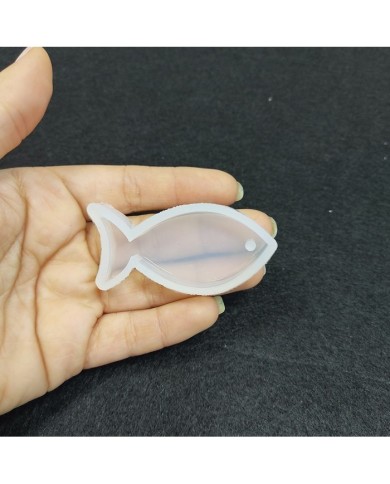 Reçine Epoksi Kalıp Kolye Anahtarlık Balık - A5