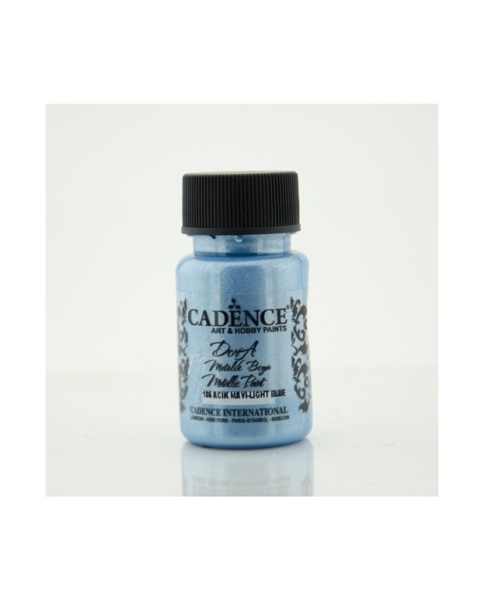 Dora Metalik Boya 50ML  Açık Mavi D-186