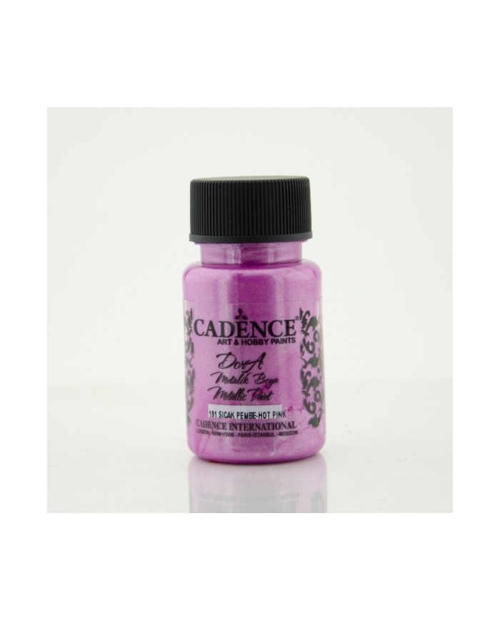Dora Metalik Boya 50ML Sıcak Pembe D-191