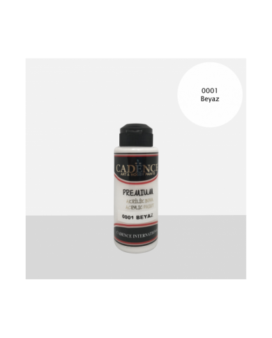 PREMİUM AKRİLİK BOYA BEYAZ 70 ML. - 0001