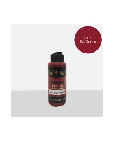 PREMİUM AKRİLİK BOYA KAN KIRMIZI 70 ML. - 0011