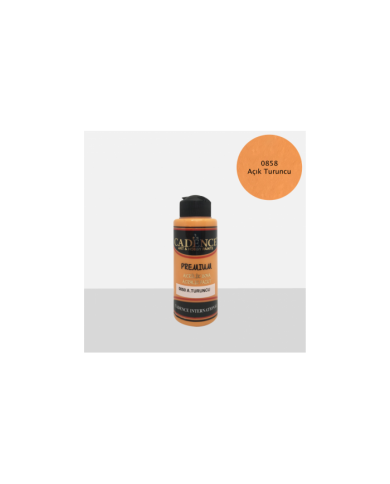 PREMİUM AKRİLİK BOYA AÇIK TURUNCU 70 ML. - 0858