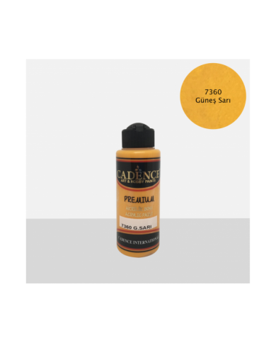 PREMİUM AKRİLİK BOYA GÜNEŞ SARI 70 ML. - 7360