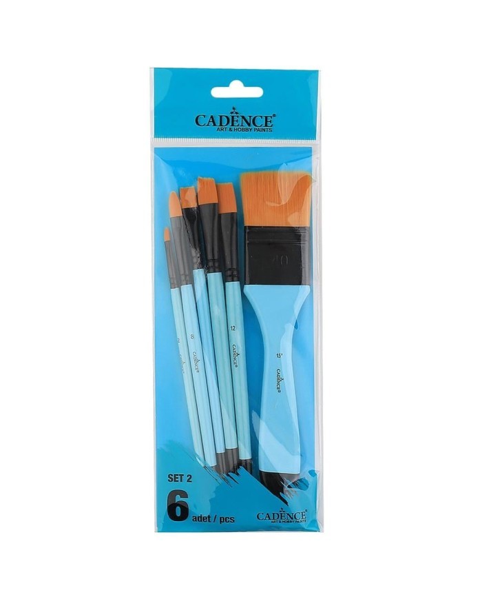 CADENCE 6'LI FIRÇA SETİ ( SET 2 )