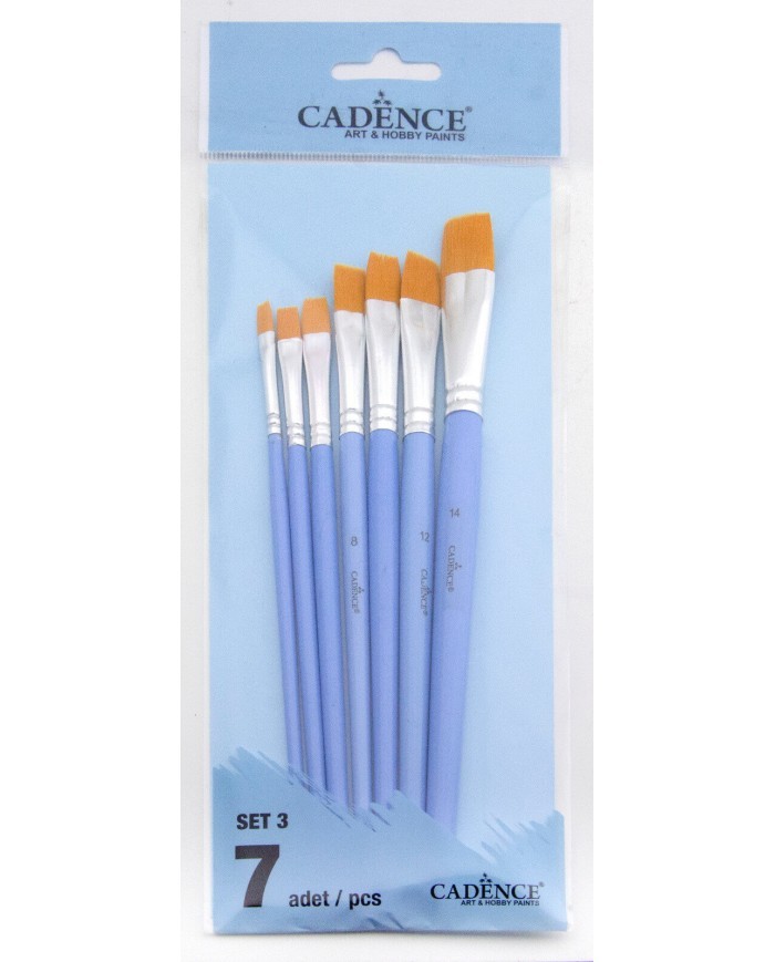 CADENCE 7'Lİ FIRÇA SETİ ( SET 3 )