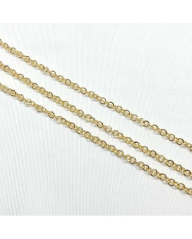 Takı Zinciri - Bileklik ve Kolye - 4 mm Gold 10 mt