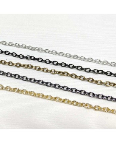 Takı Zinciri - 5 mm - Koyu Gold - 10 Metre