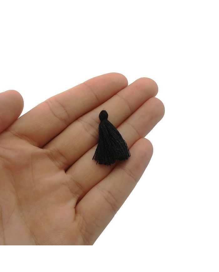 100 ADET - MİNİ BOY  PÜSKÜL - 3CM - SİYAH