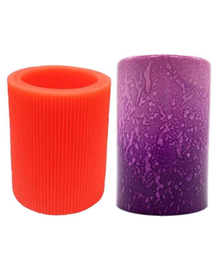 Silindir Silikon Mum Kalıbı M-28