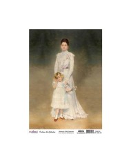 CADENCE DELUXE ART ANNE & ÇOCUK PİRİNÇ DEKOPAJ MODEL MC-003 (30X42)