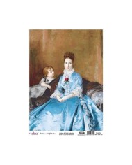 CADENCE DELUXE ART ANNE & ÇOCUK PİRİNÇ DEKOPAJ MODEL MC-004 (30X42)