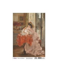 CADENCE DELUXE ART ANNE & ÇOCUK PİRİNÇ DEKOPAJ MODEL MC-007 (30X42)