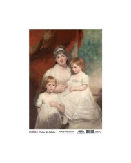 CADENCE DELUXE ART ANNE & ÇOCUK PİRİNÇ DEKOPAJ MODEL MC-010 (30X42)