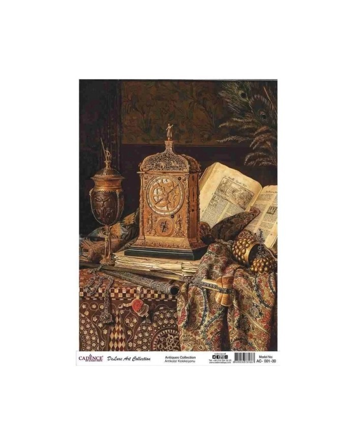 CADENCE DELUXE ART ANTİKALAR PİRİNÇ DEKOPAJ MODEL AC-001 (30X42)