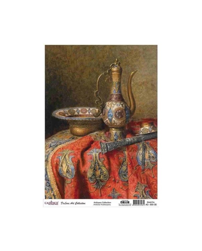 CADENCE DELUXE ART ANTİKALAR PİRİNÇ DEKOPAJ MODEL AC-003 (30X42)