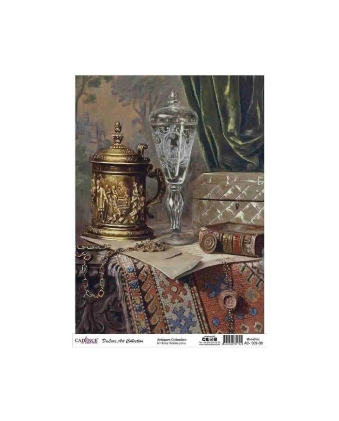 CADENCE DELUXE ART ANTİKALAR PİRİNÇ DEKOPAJ MODEL AC-009 (60X85)
