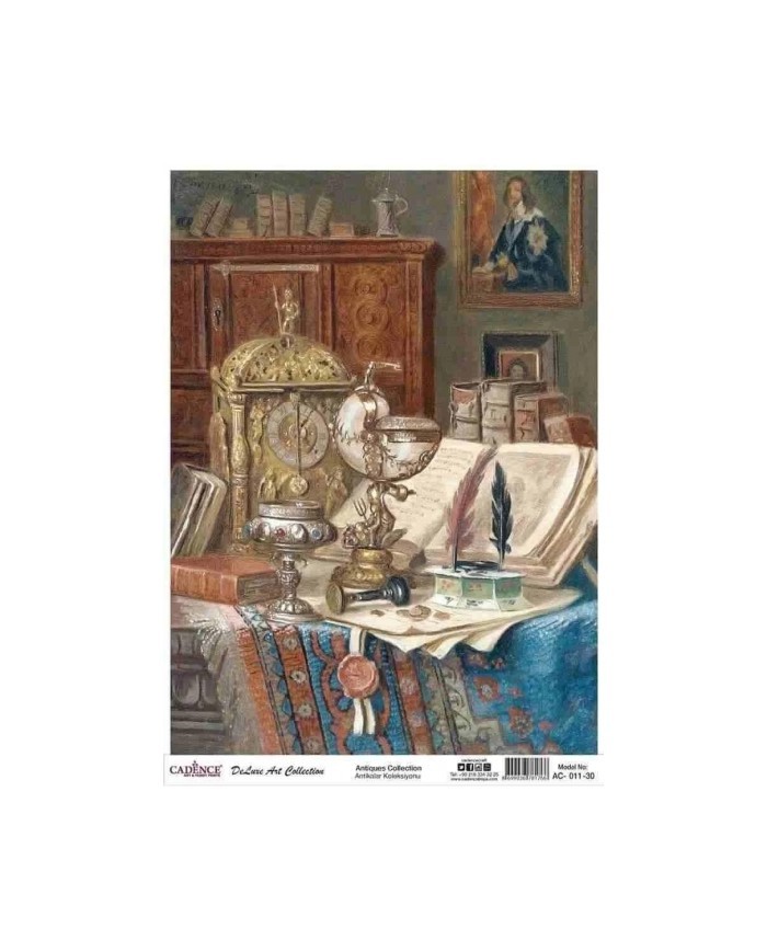 CADENCE DELUXE ART ANTİKALAR PİRİNÇ DEKOPAJ MODEL AC-011 (60X85)