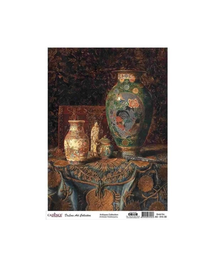 CADENCE DELUXE ART ANTİKALAR PİRİNÇ DEKOPAJ MODEL AC-015 (30X42)
