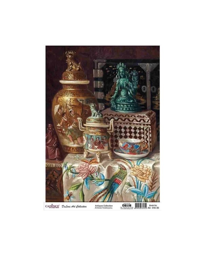 CADENCE DELUXE ART ANTİKALAR PİRİNÇ DEKOPAJ MODEL AC-016 (30X42)