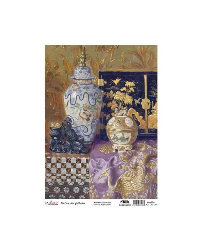 CADENCE DELUXE ART ANTİKALAR PİRİNÇ DEKOPAJ MODEL AC-017 (30X42)
