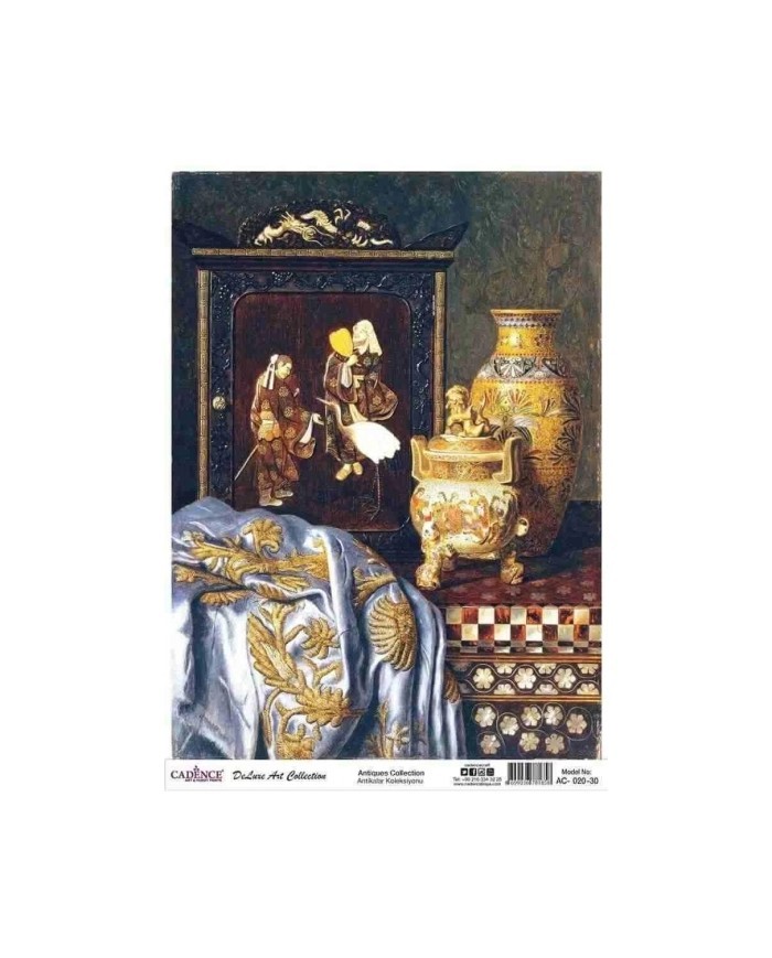 CADENCE DELUXE ART ANTİKALAR PİRİNÇ DEKOPAJ MODEL AC-020 (60X85)
