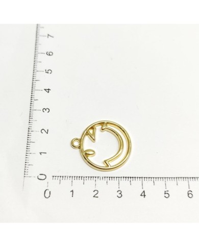 Güler Yüz Figür Metal Kolye Ucu