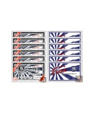 TOZ KUMAŞ BOYASI SET (6 KOYU LACİVERT + 6 FİSKE)