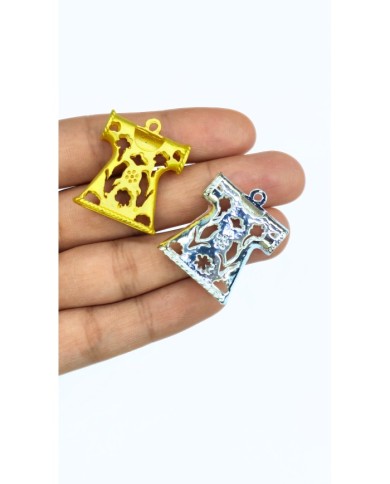 Zamak Kaftan Model Tesbih İmamesi Nikel - 25x30mm