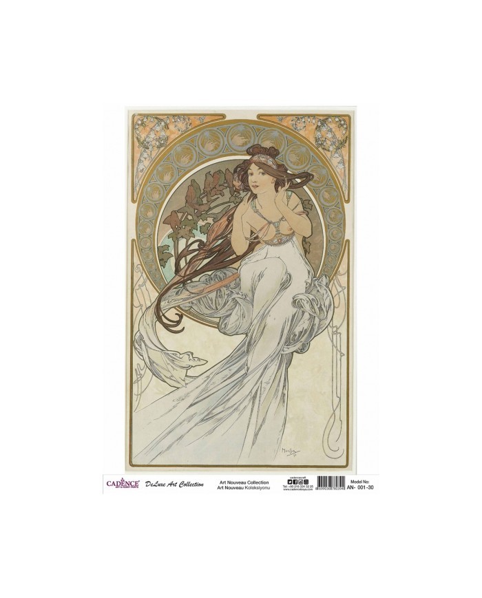 ART NOUVEAU KOLEKSİYONU AN-01 30X42CM
