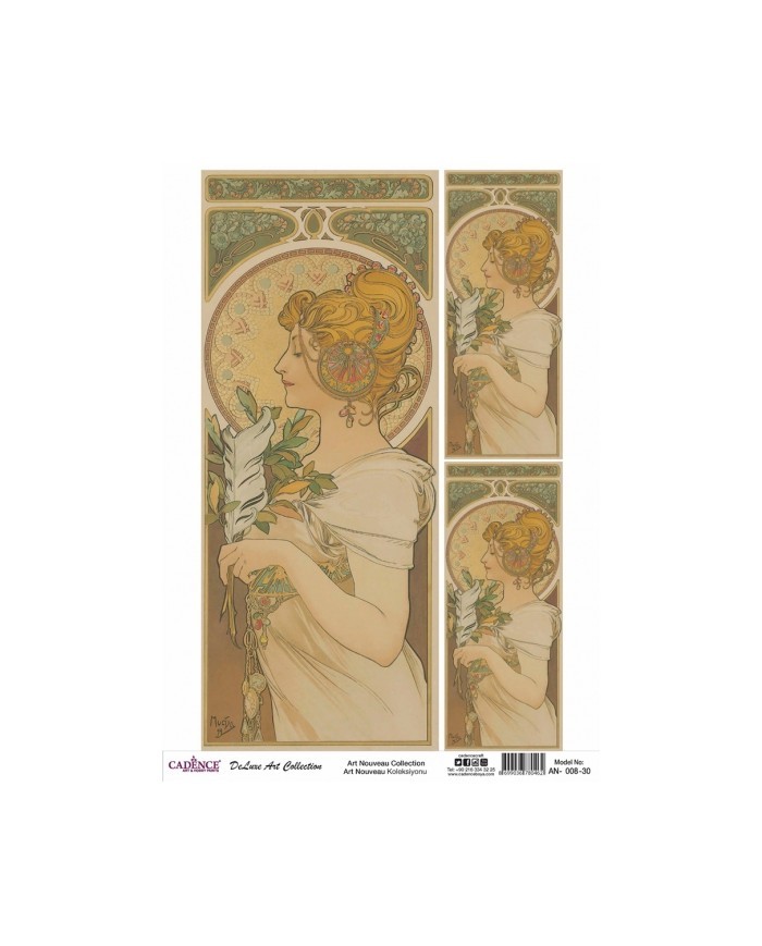 ART NOUVEAU KOLEKSİYONU AN-08 30X42CM